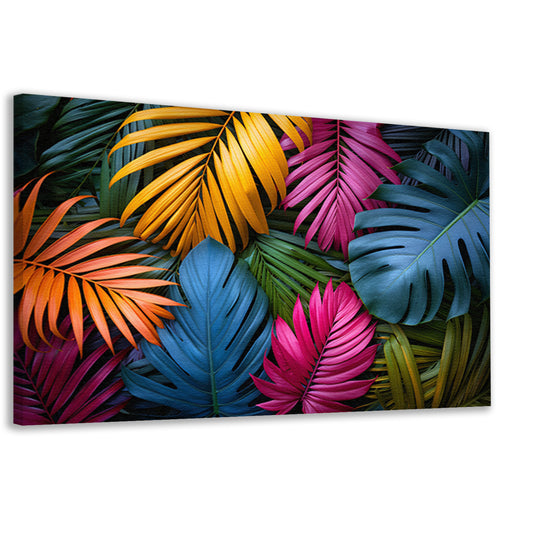 Groene junglebladeren canvas
