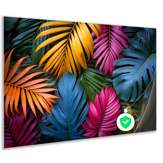 Groene junglebladeren poster