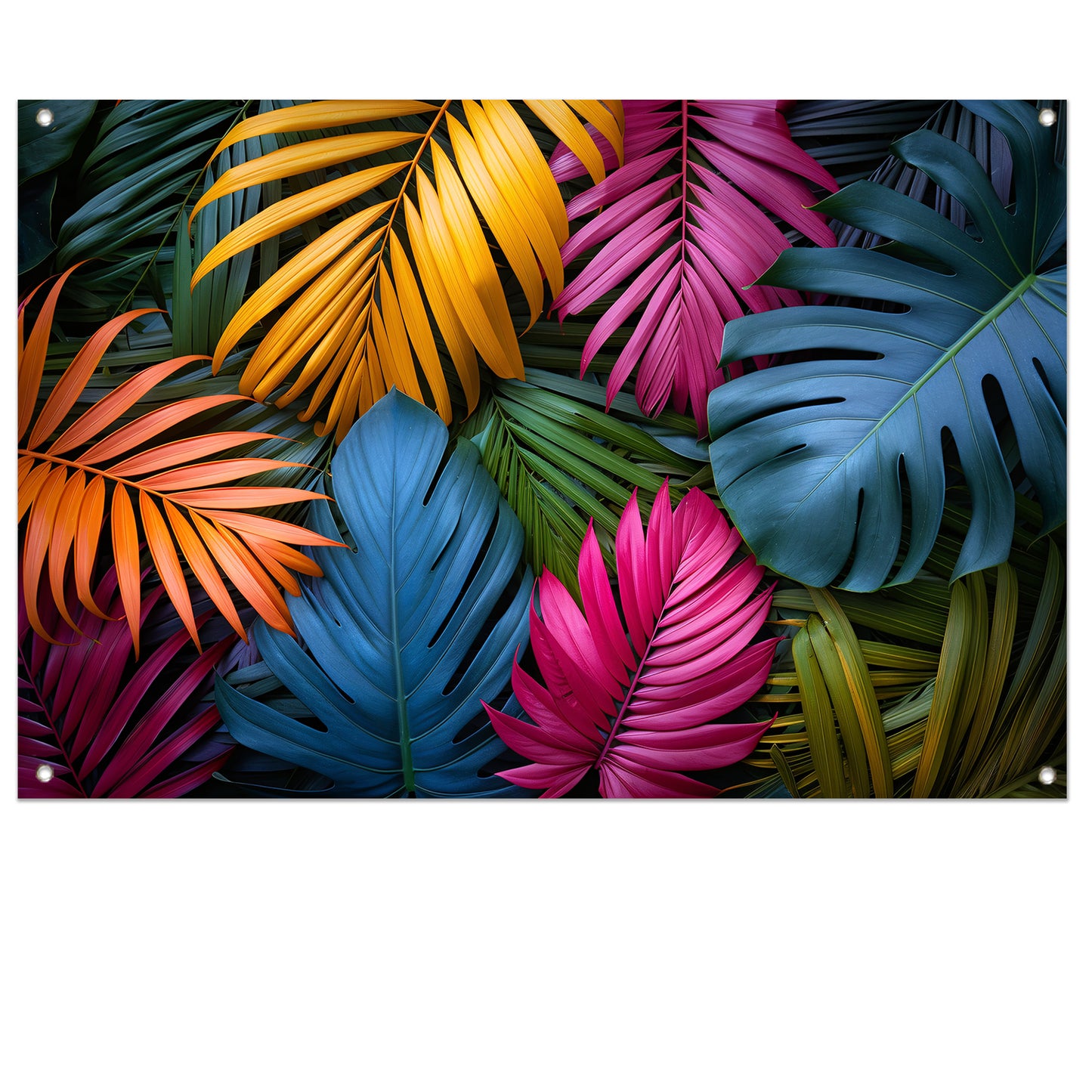 Groene junglebladeren tuinposter