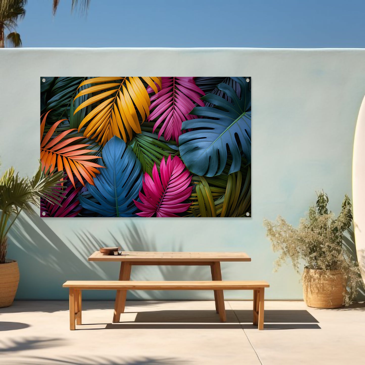 Groene junglebladeren tuinposter