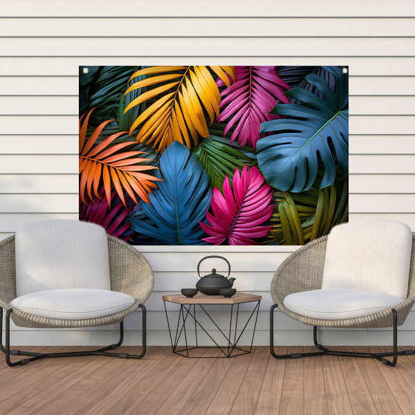 Groene junglebladeren tuinposter