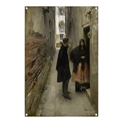 Een straat in Venetië - John Singer Sargent tuinposter