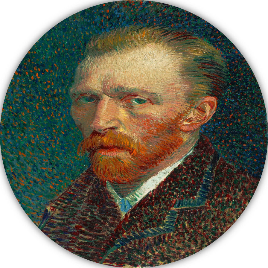Zelfportret - Vincent van Gogh forex muurcirkel