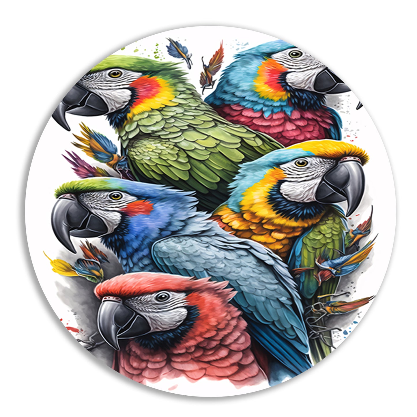 Abstracte lijnencompositie in primaire kleuren forex muurcirkel