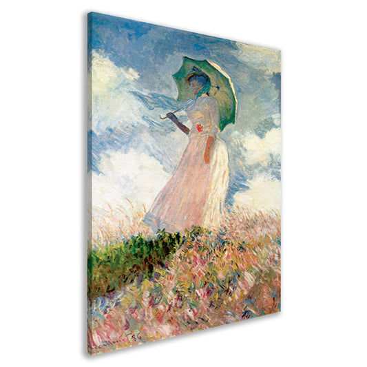 Vrouw met parasol - Claude Monet canvas