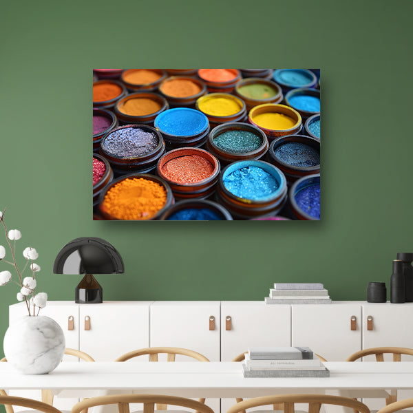 Minimalistisch potten stilleven canvas