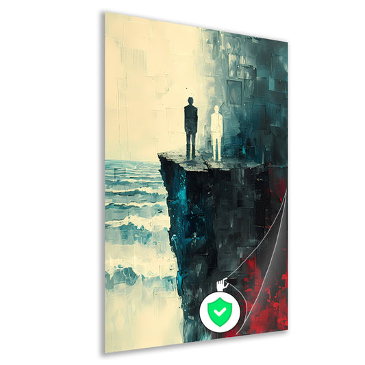Reflectie aan de rand van vergetelheid poster