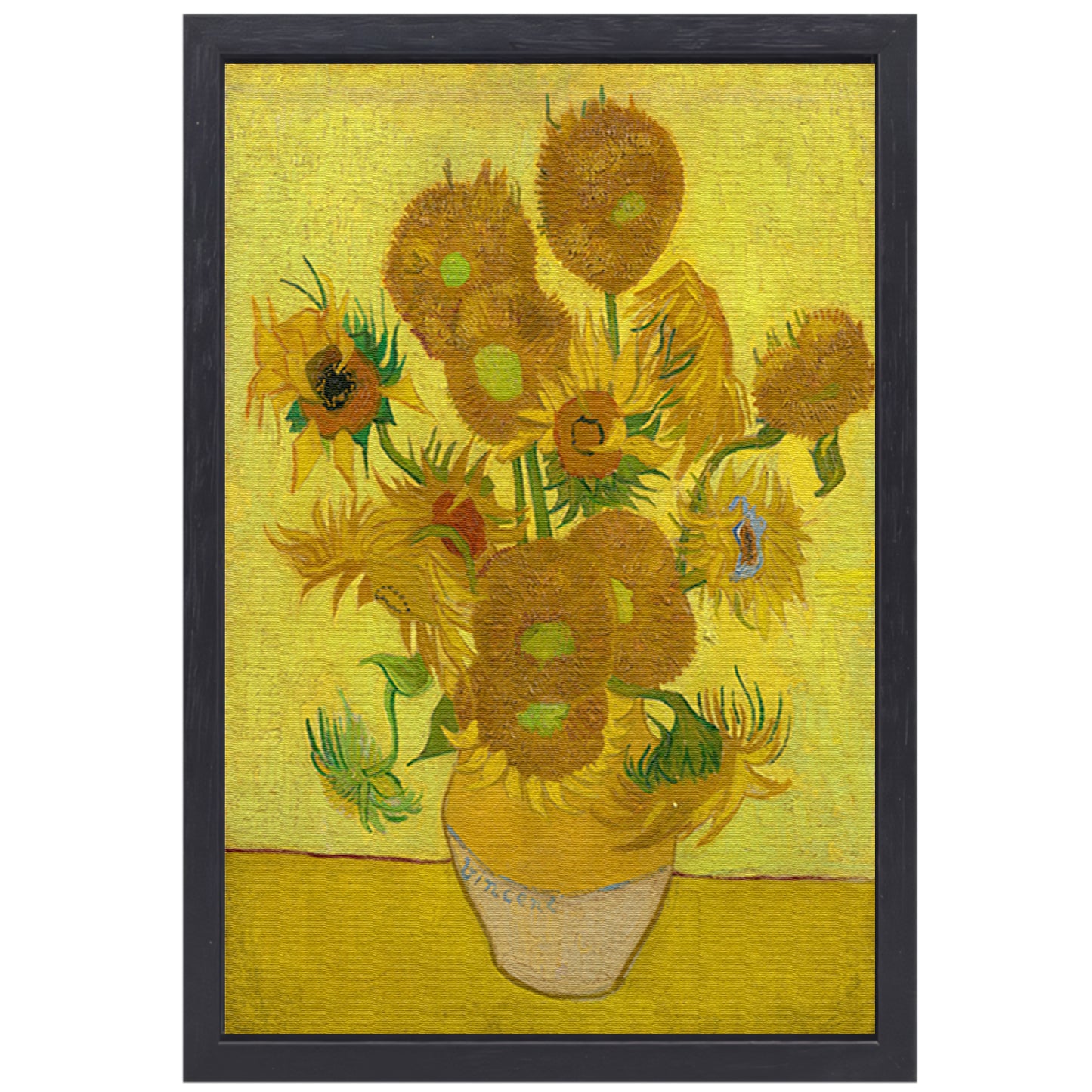 Zonnebloemen - Vincent van Gogh canvas met baklijst