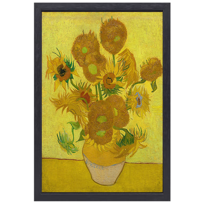 Zonnebloemen - Vincent van Gogh canvas met baklijst