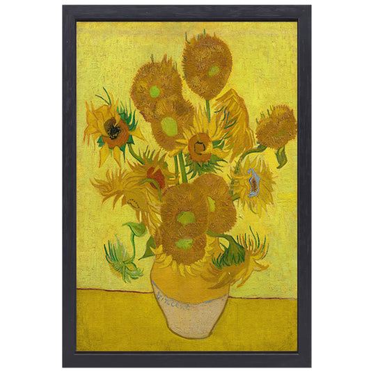 Zonnebloemen - Vincent van Gogh canvas met baklijst