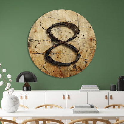 Abstract Acht in Steen en Barsten forex muurcirkel