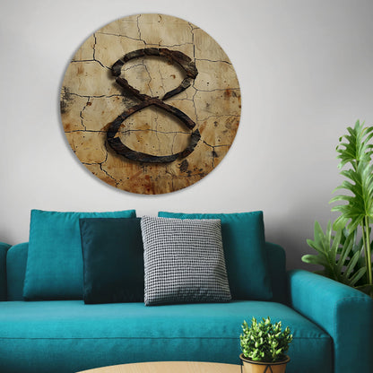 Abstract Acht in Steen en Barsten forex muurcirkel