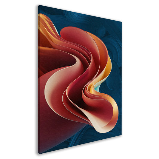 Kleurrijke abstracte digitale kunst met lagen canvas