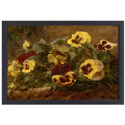 Viooltjes - Henri Fantin Latour canvas met baklijst