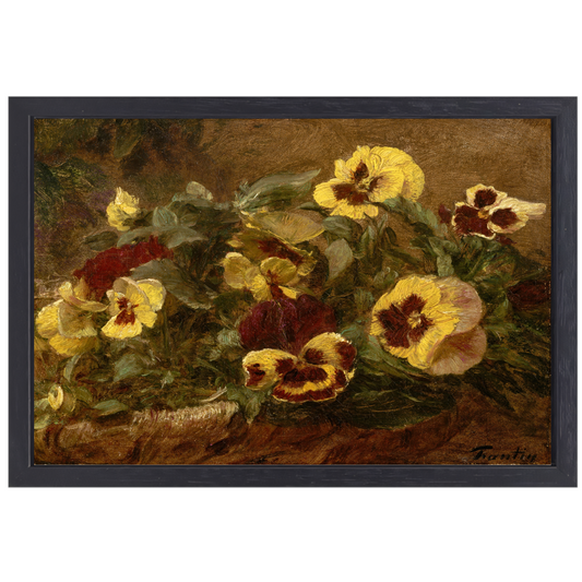 Viooltjes - Henri Fantin Latour canvas met baklijst