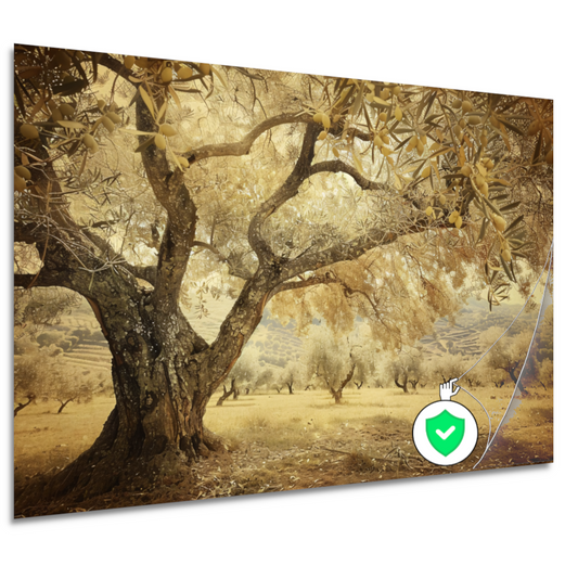 Olijfboom onder Provençaalse hemel poster