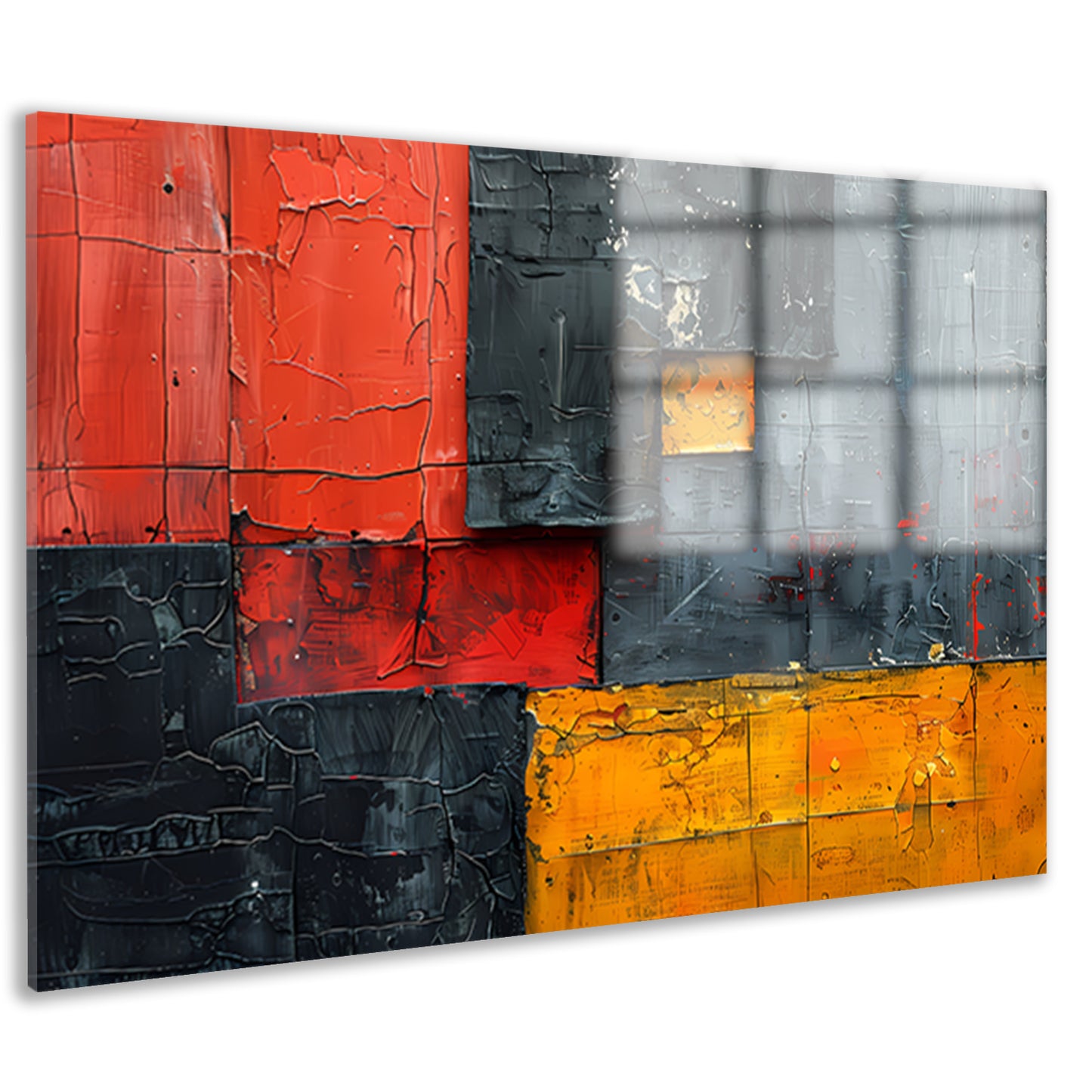 Gelaagdheid van Kleur en Textuur acrylglas