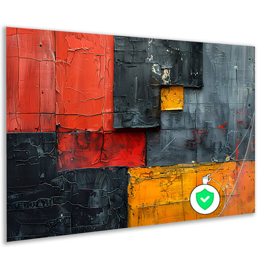 Gelaagdheid van Kleur en Textuur poster