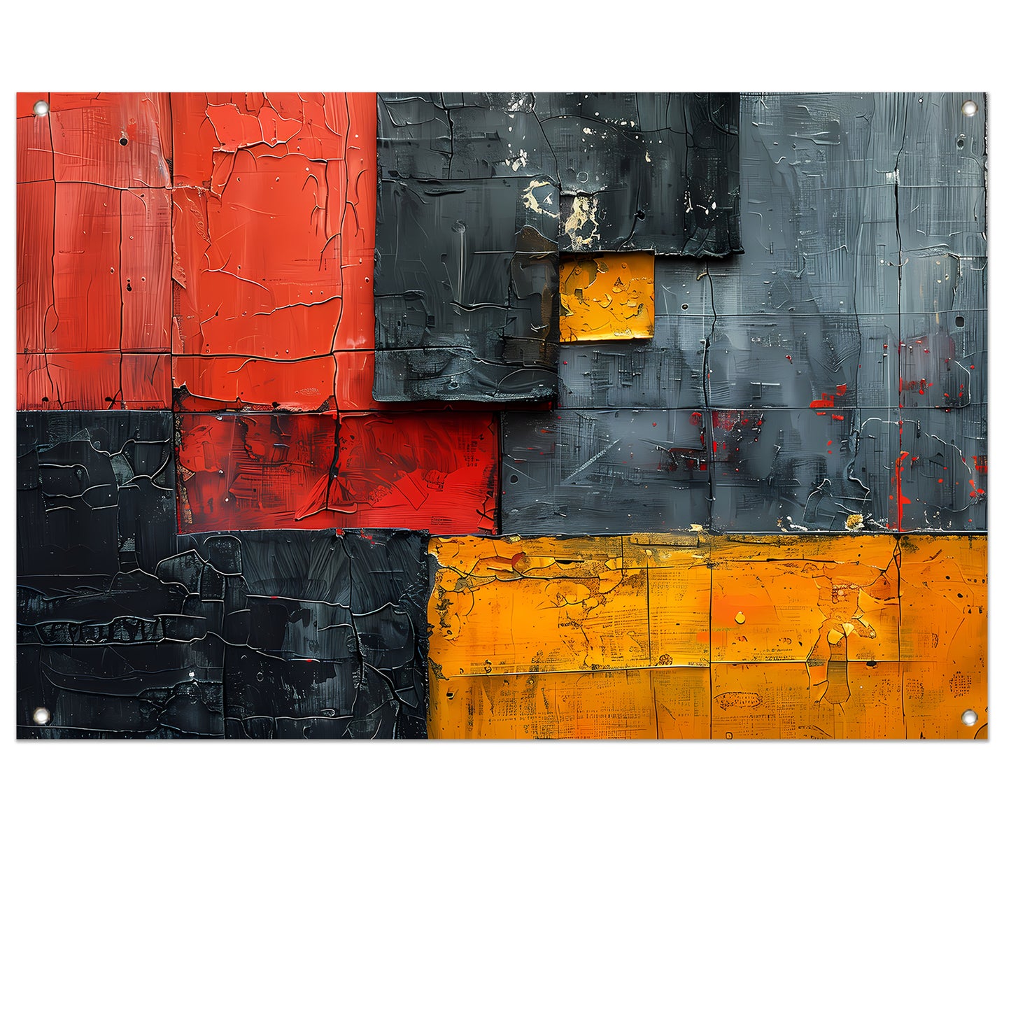 Gelaagdheid van Kleur en Textuur tuinposter