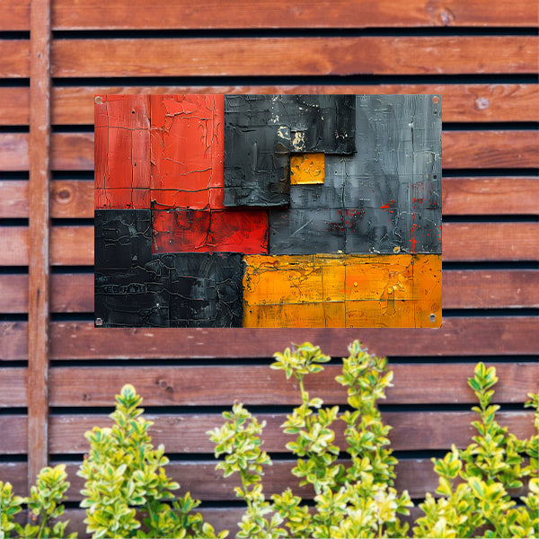 Gelaagdheid van Kleur en Textuur tuinposter