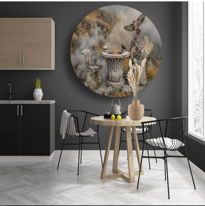 Minimalistische Boomstam Meubels forex muurcirkel