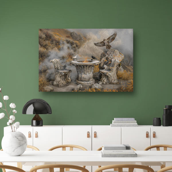 Minimalistische Boomstam Meubels poster