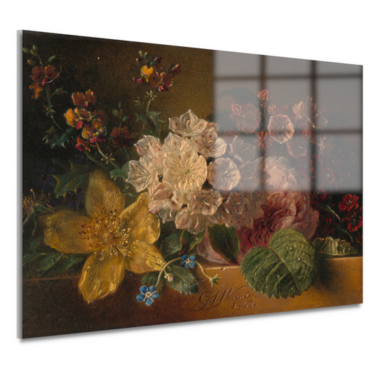 Stilleven met bloemen - Georgius Jacobus Johannes van Os acrylglas