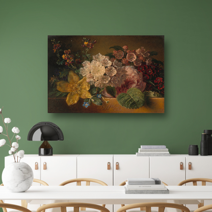 Stilleven met bloemen - Georgius Jacobus Johannes van Os acrylglas