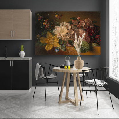 Stilleven met bloemen - Georgius Jacobus Johannes van Os poster