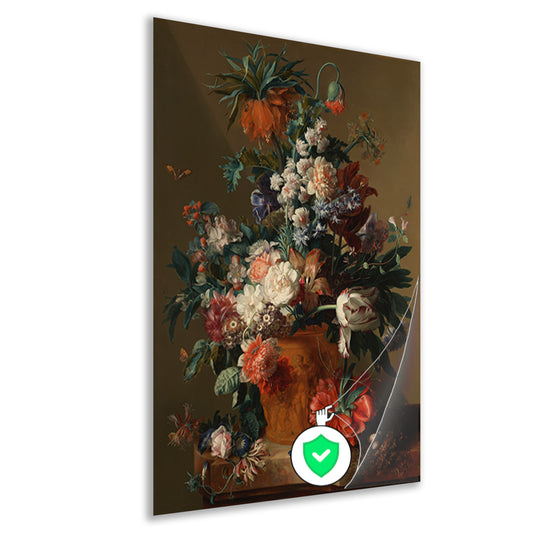 Vaas met bloemen - Jan van Huysum poster