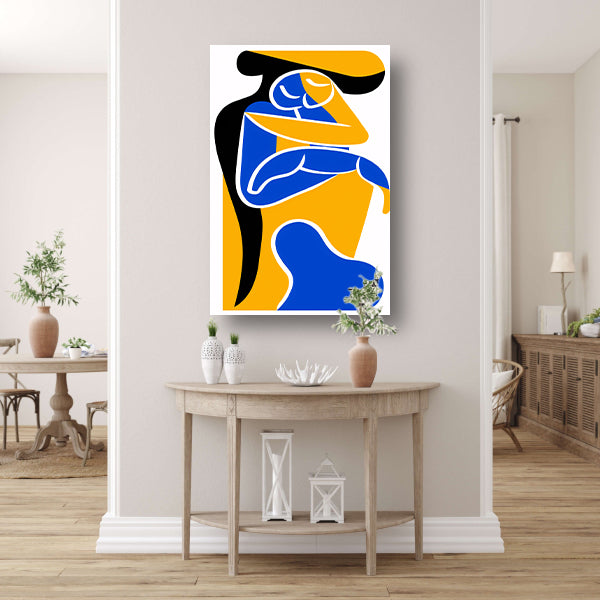 Abstract Omarming in Levendige Kleuren canvas