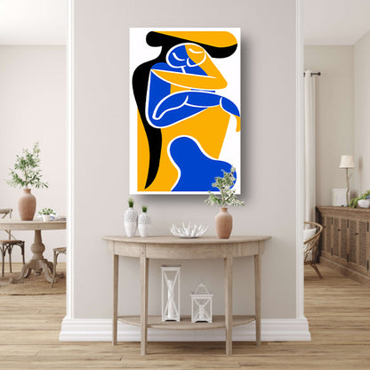 Abstract Omarming in Levendige Kleuren canvas