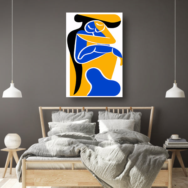 Abstract Omarming in Levendige Kleuren canvas