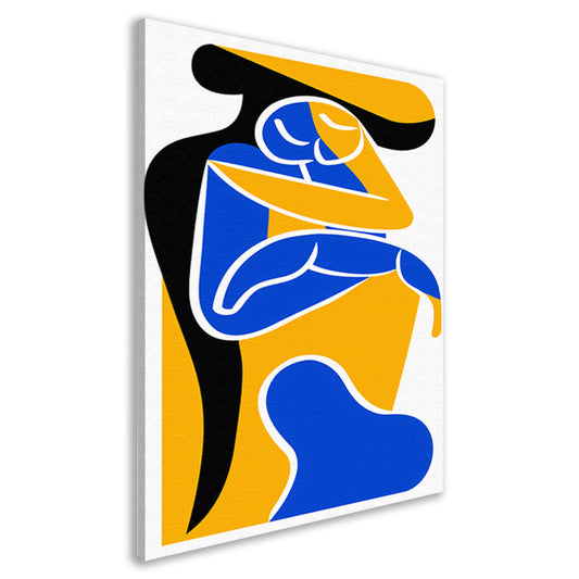 Abstract Omarming in Levendige Kleuren canvas