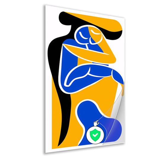 Abstract Omarming in Levendige Kleuren poster