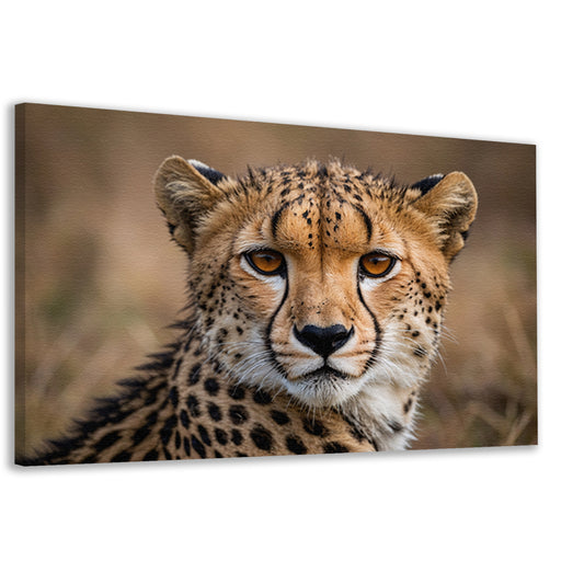 Prachtige close-up foto van een cheetah canvas