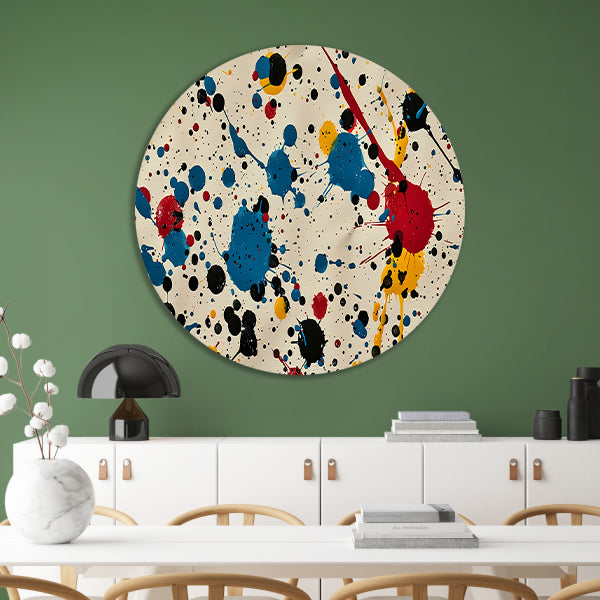 Abstract kleurexplosie forex muurcirkel