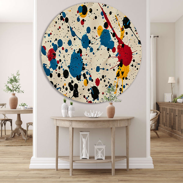 Abstract kleurexplosie forex muurcirkel