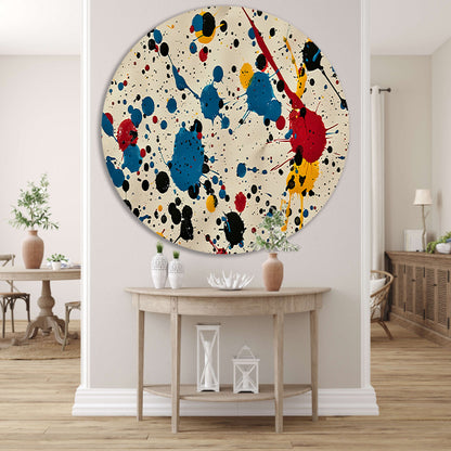 Abstract kleurexplosie forex muurcirkel