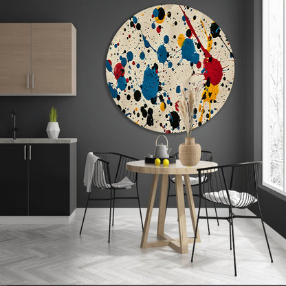 Abstract kleurexplosie forex muurcirkel