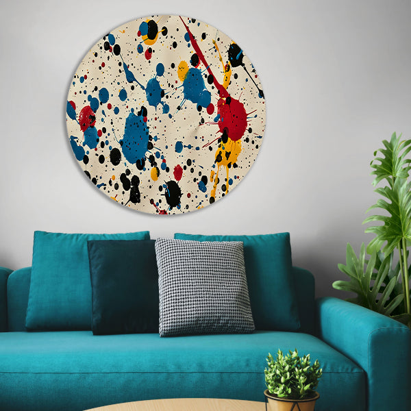 Abstract kleurexplosie forex muurcirkel