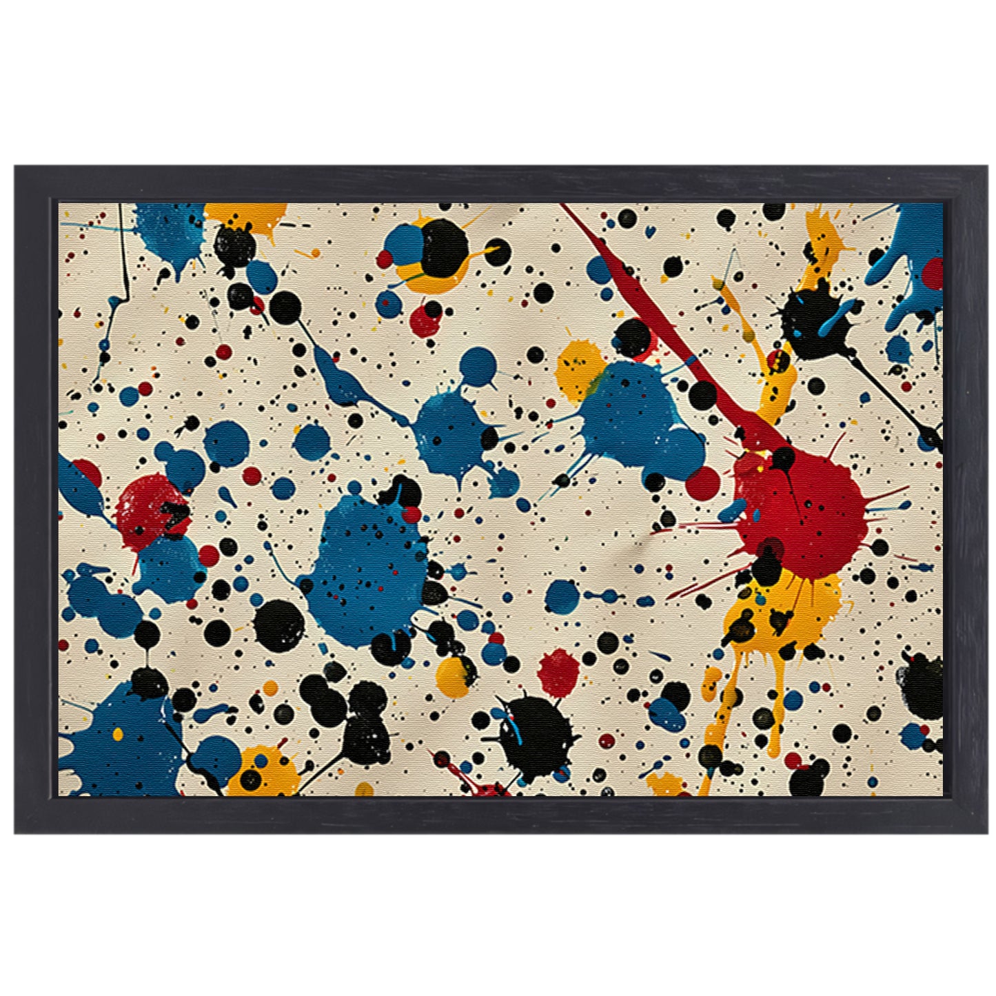 Abstract kleurexplosie canvas met baklijst