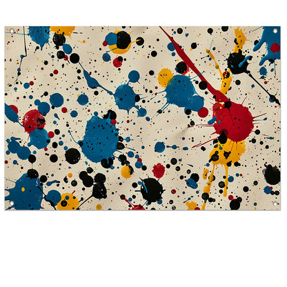 Abstract kleurexplosie tuinposter