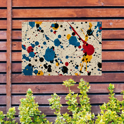 Abstract kleurexplosie tuinposter