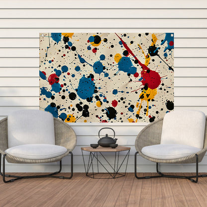 Abstract kleurexplosie tuinposter