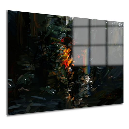 Slaapkamer met Regen acrylglas