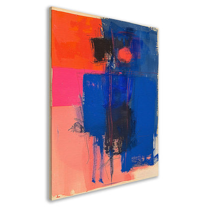 Abstract  met felle kleuren canvas