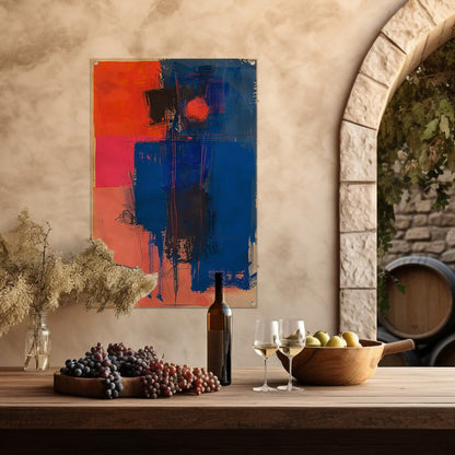 Abstract  met felle kleuren tuinposter