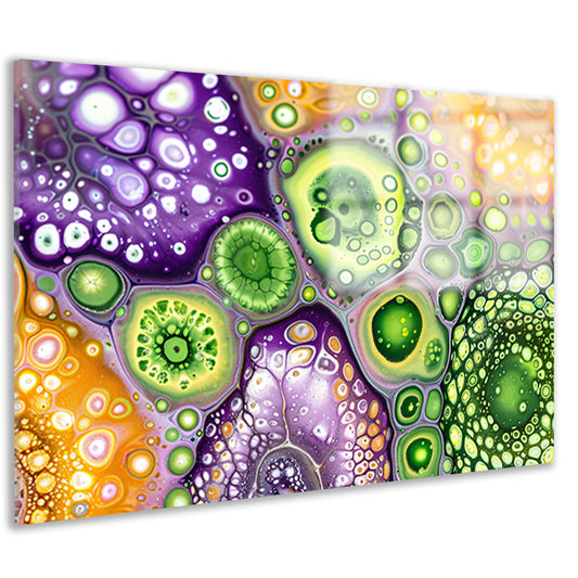 Abstract kunstwerk met kleurrijke patronen acrylglas