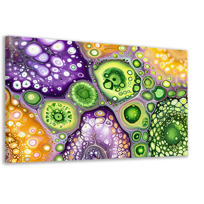 Abstract kunstwerk met kleurrijke patronen canvas